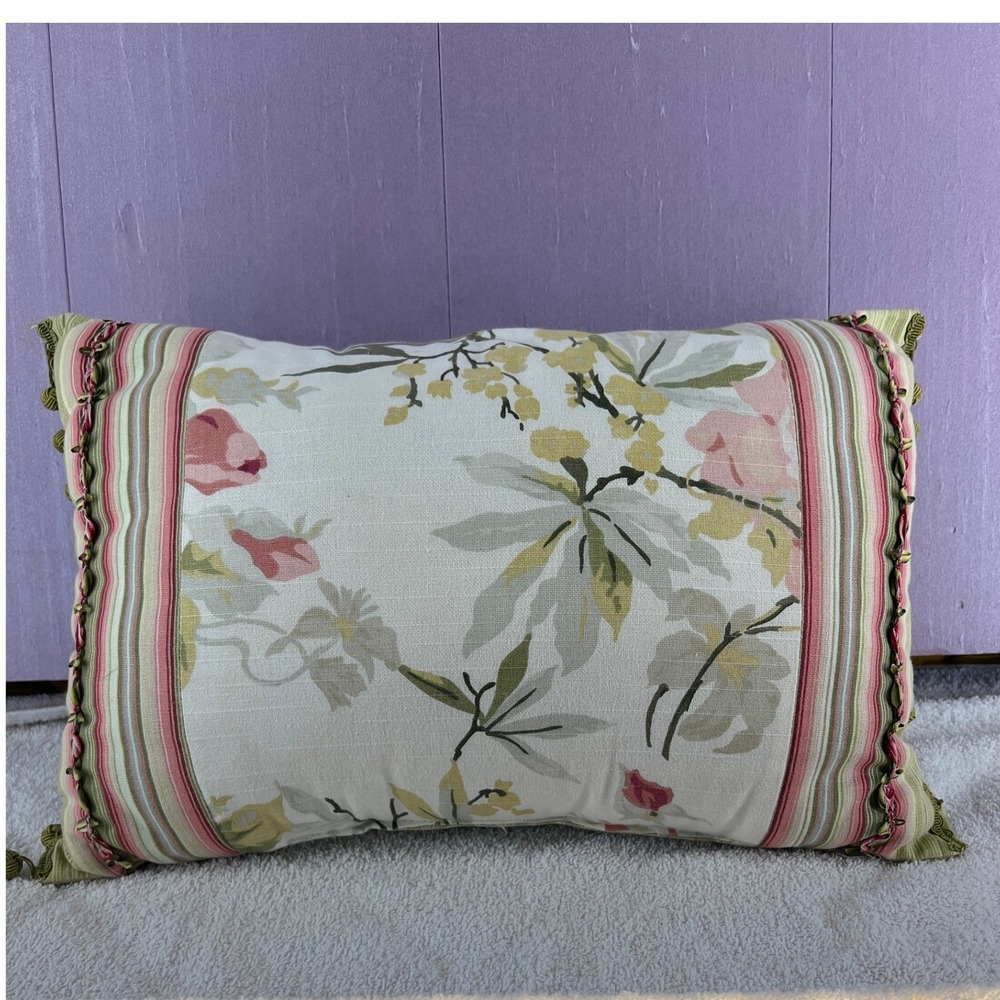 Vintage Romantic Floral‎ Pillow Set Embroidered Cottagecore French Country Decor - Picture 11 of 16
